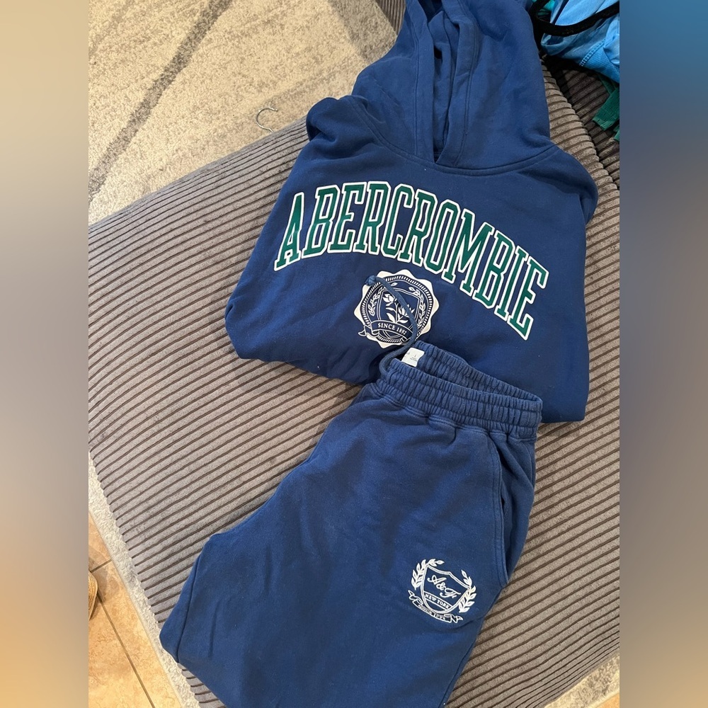 Abercrombie & Fitch Blue Joggers Comfortable Sweatpants